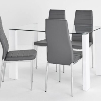 SAVONA TABLE WITH TORINO GREY CHAIRS