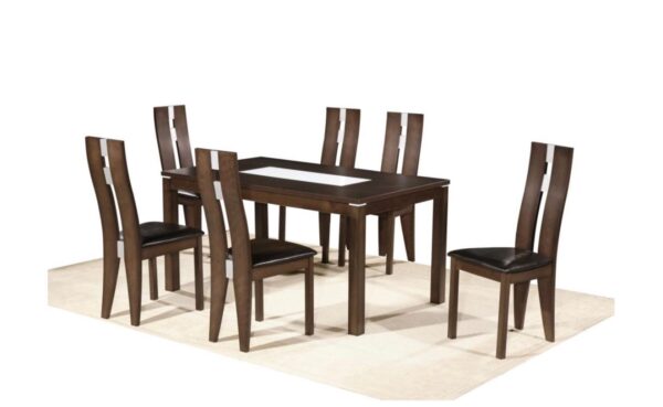 CALIFORNIA TABLE WITH 6 ALASKA CHAIRS