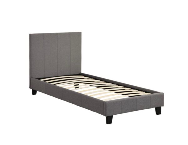 CHESTER GREY FABRIC BED FRAME - Image 2