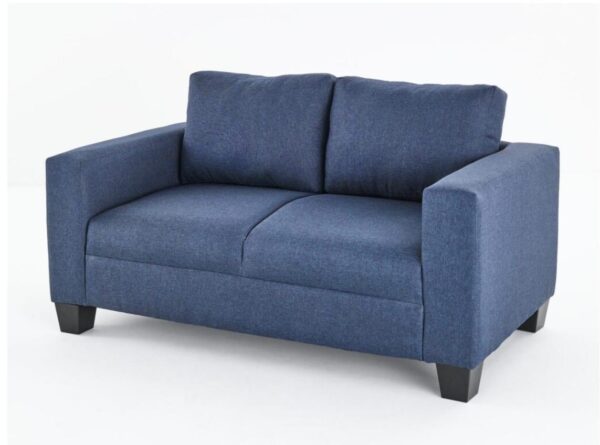 VICTORIA NAVY FABRIC SOFA SET - Image 2