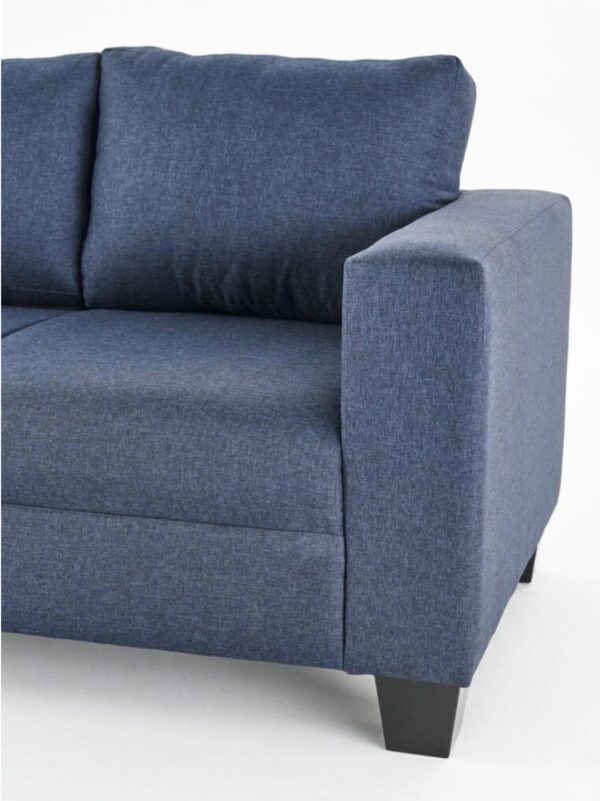 VICTORIA NAVY FABRIC SOFA SET - Image 3