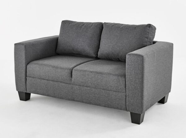 VICTORIA CHARCOAL GREY SOFA SET - Image 2