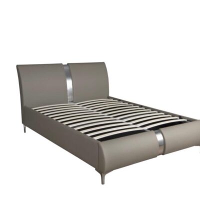 ARIANA OTTOMAN TAUPE PU BED FRAME