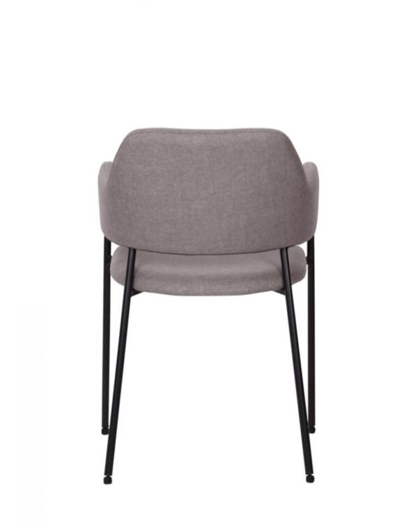 BRENT CHAIR FABRIC GREY - Image 2
