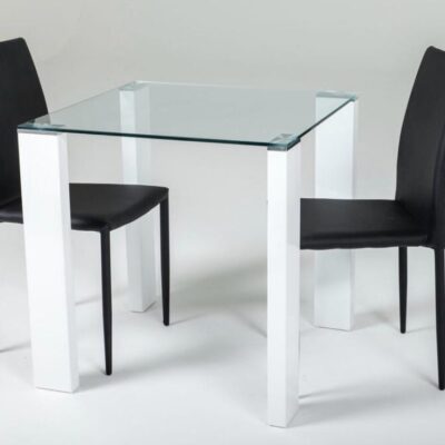 SAVONA HONEYMOON TABLE WITH NAPLES BLACK CHAIRS