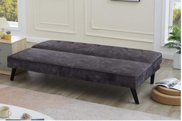 BROOKLYN GREY VELVET SOFA SET - Image 2