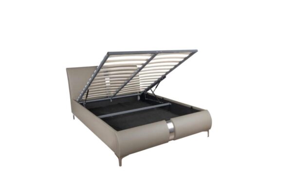 ARIANA OTTOMAN TAUPE PU BED FRAME - Image 6