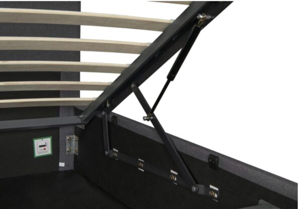 CHESTER OTTOMAN GREY FEBRIC BED FRAME - Image 2