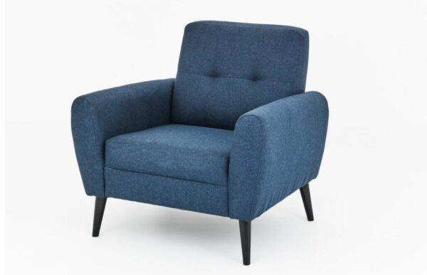 CHIC NAVY FABRIC SOFA SET - Image 5