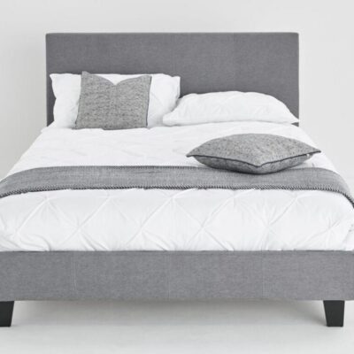 CHESTER GREY FABRIC BED FRAME