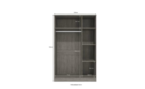 MELODY 3 DOOR WARDROBE - Image 4