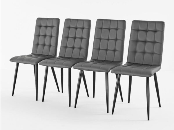 MILAN CHAIR GREY (4 CHAIRS) - Image 3