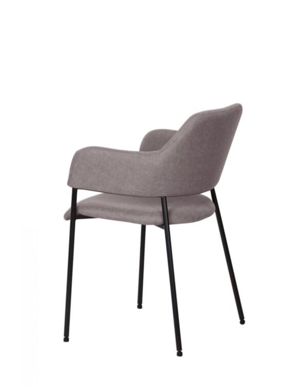 BRENT CHAIR FABRIC GREY - Image 3
