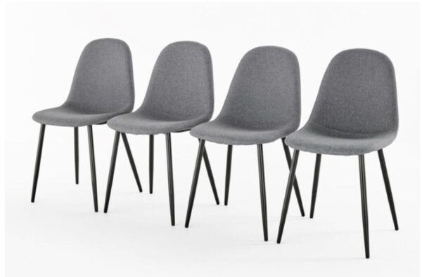 BARCELONA FABRIC DINING CHAIR (4 Chairs) - Image 2