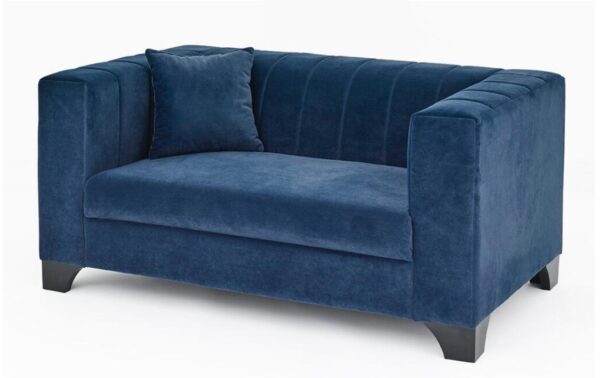 VICTORIA NAVY VELVET SOFA SET - Image 5