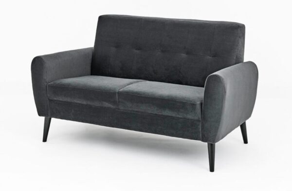 CHIC GREY GREY VELVET SOFA SET - Image 6