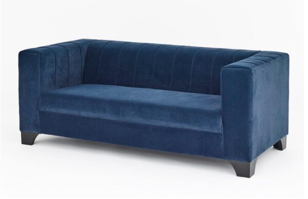 VICTORIA NAVY VELVET SOFA SET - Image 6