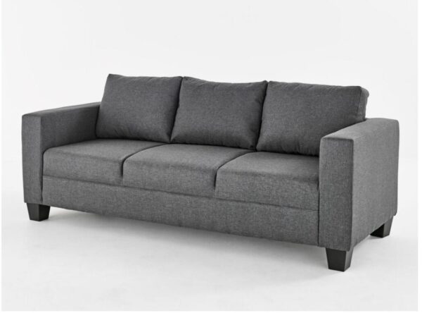 VICTORIA CHARCOAL GREY SOFA SET - Image 4