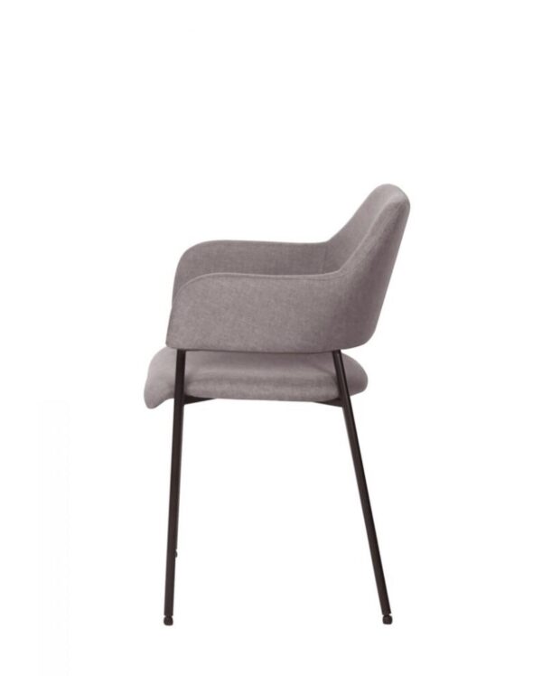BRENT CHAIR FABRIC GREY - Image 5