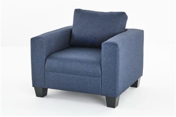 VICTORIA NAVY FABRIC SOFA SET - Image 5