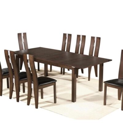 MICHIGAN EXTENDING TABLE WITH 6 ALASKA CHAIRS